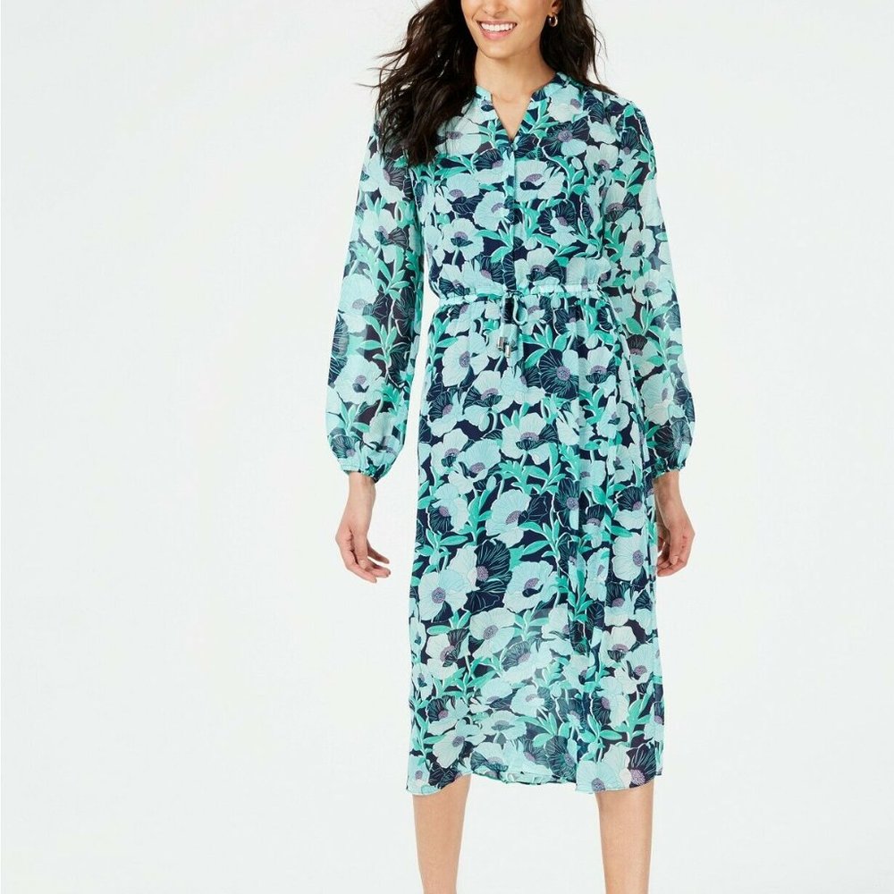 Maison Jules Printed MIDI Dress